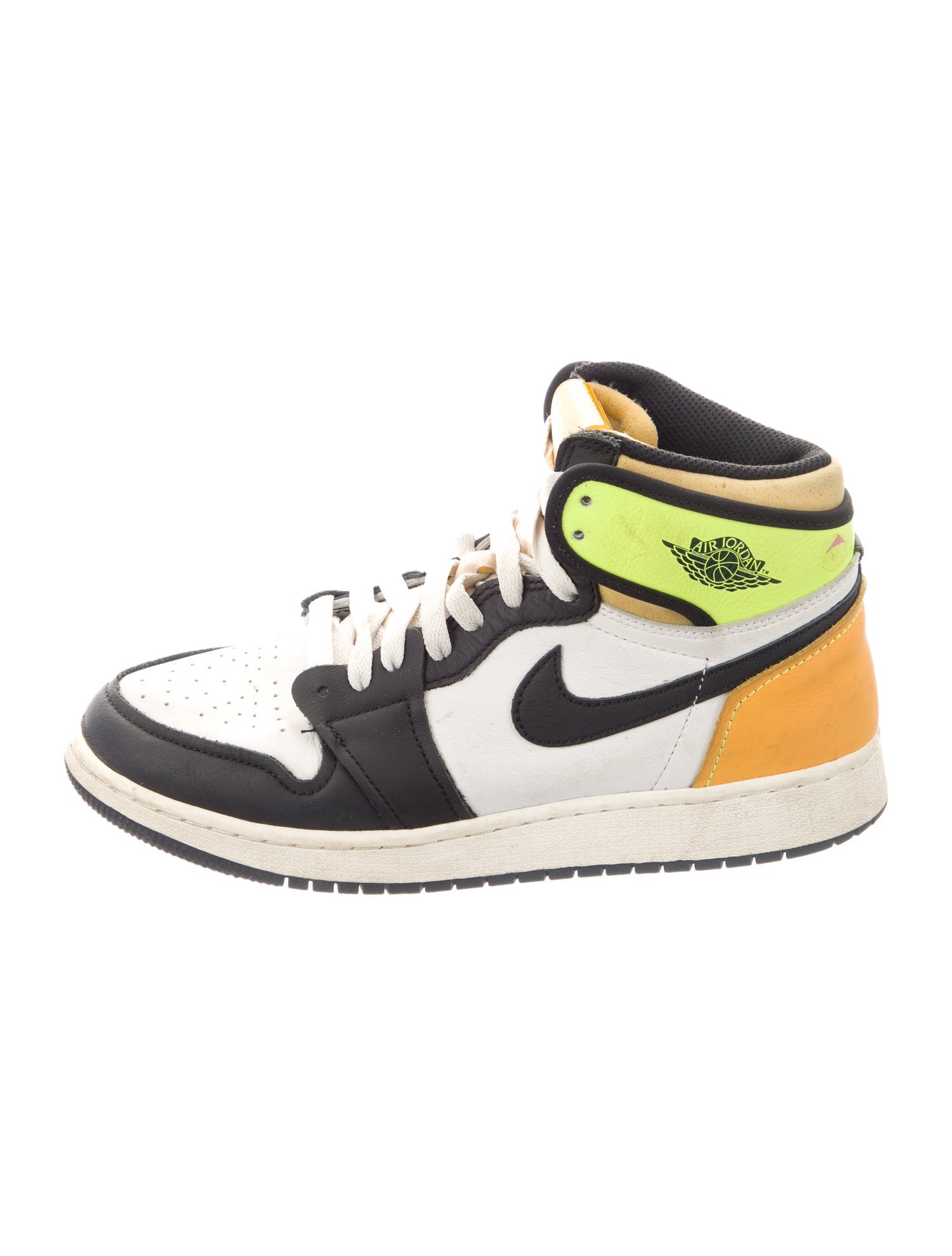 Jordan Kids' 1 Retro High OG 'Volt Gold' Sneakers (GS)