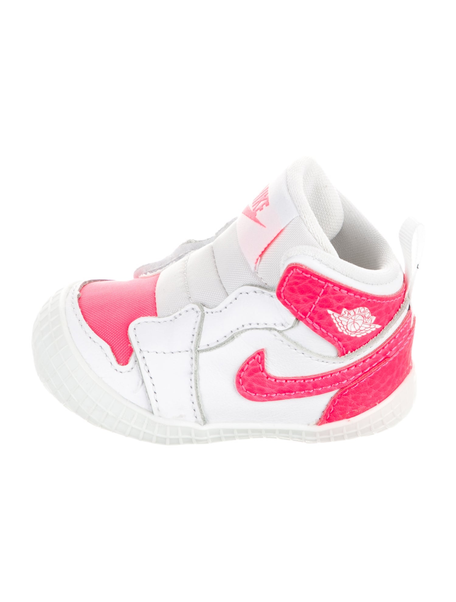 Jordan Infants' 1 Crib Bootie 'Racer Pink' Sneakers