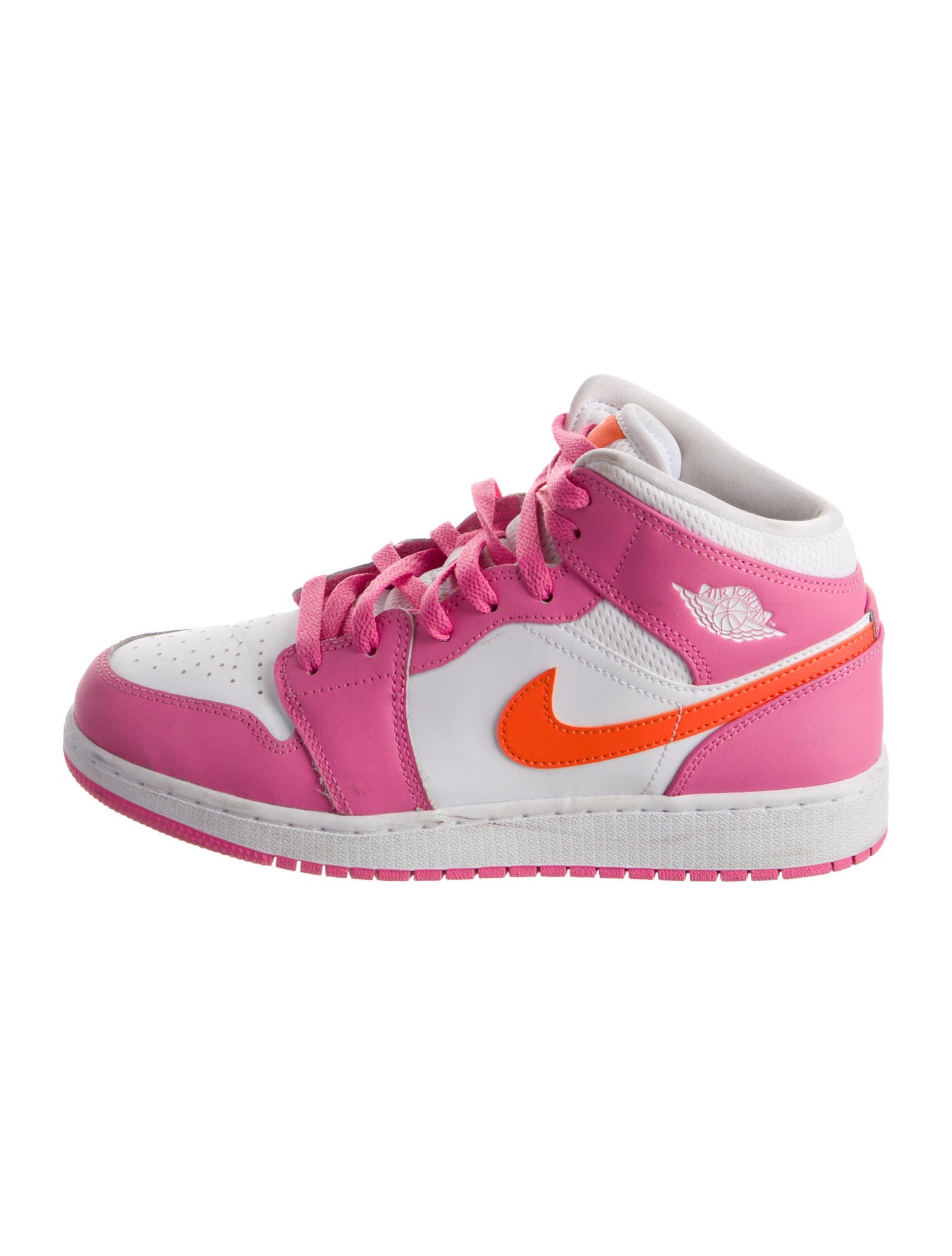 Jordan 1 Mid Pinksicle Safety Orange (GS)
