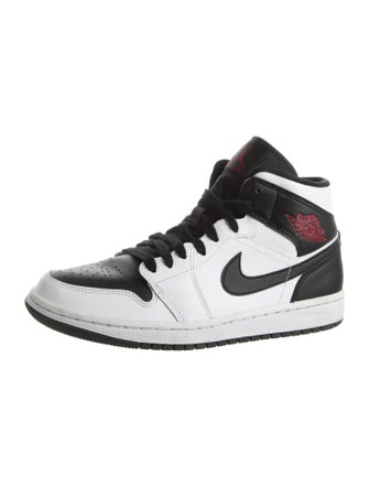 Jordan 1 Mid Reverse 'Black Toe' Athletic Sneakers