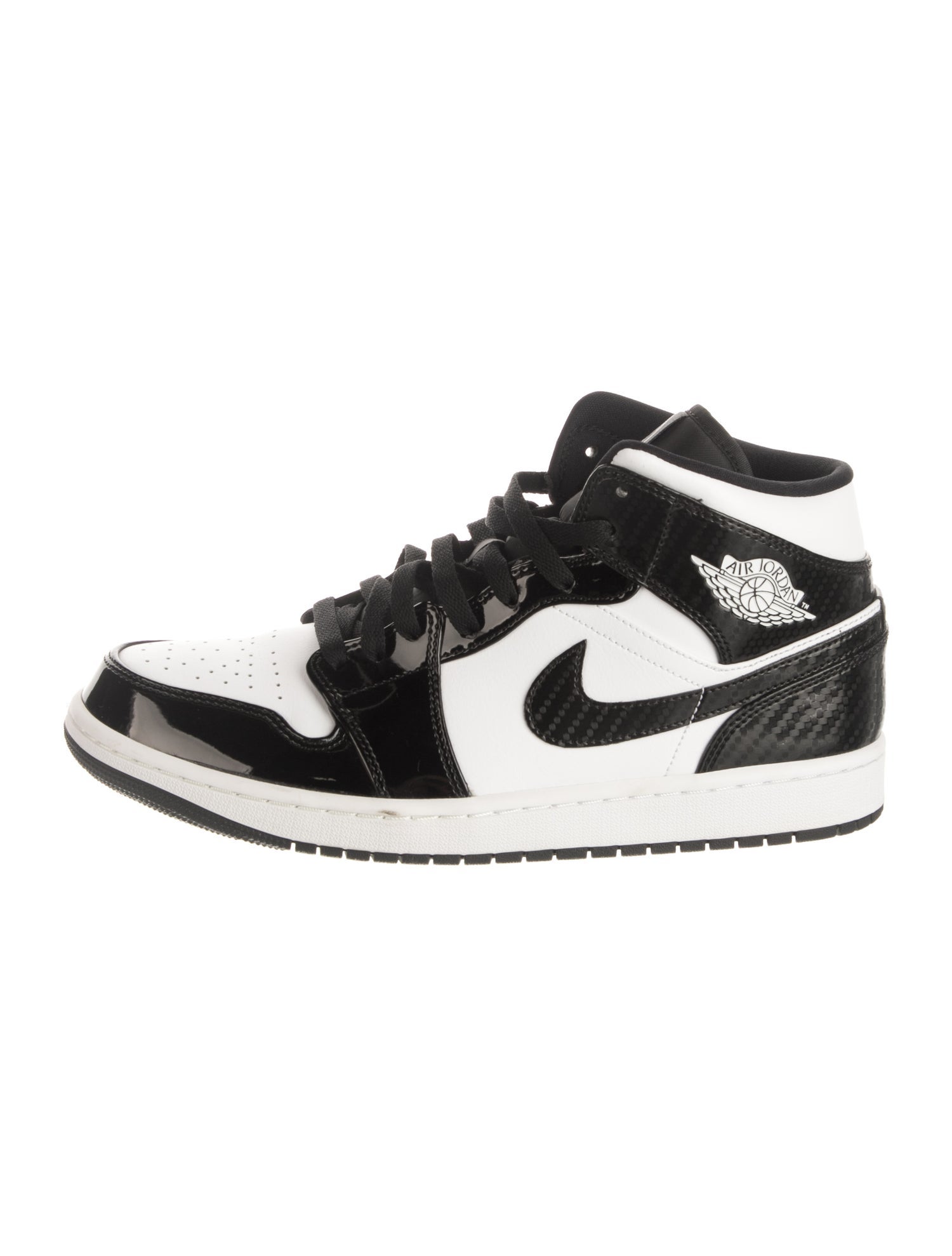 Jordan Leather Colorblock Pattern Sneakers