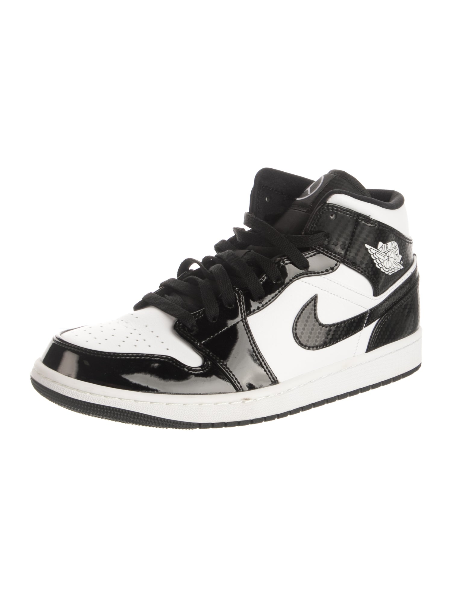 Jordan Leather Colorblock Pattern Sneakers