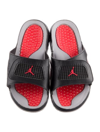 Jordan Hydro 4 Slide Black Cement Slide Sandals