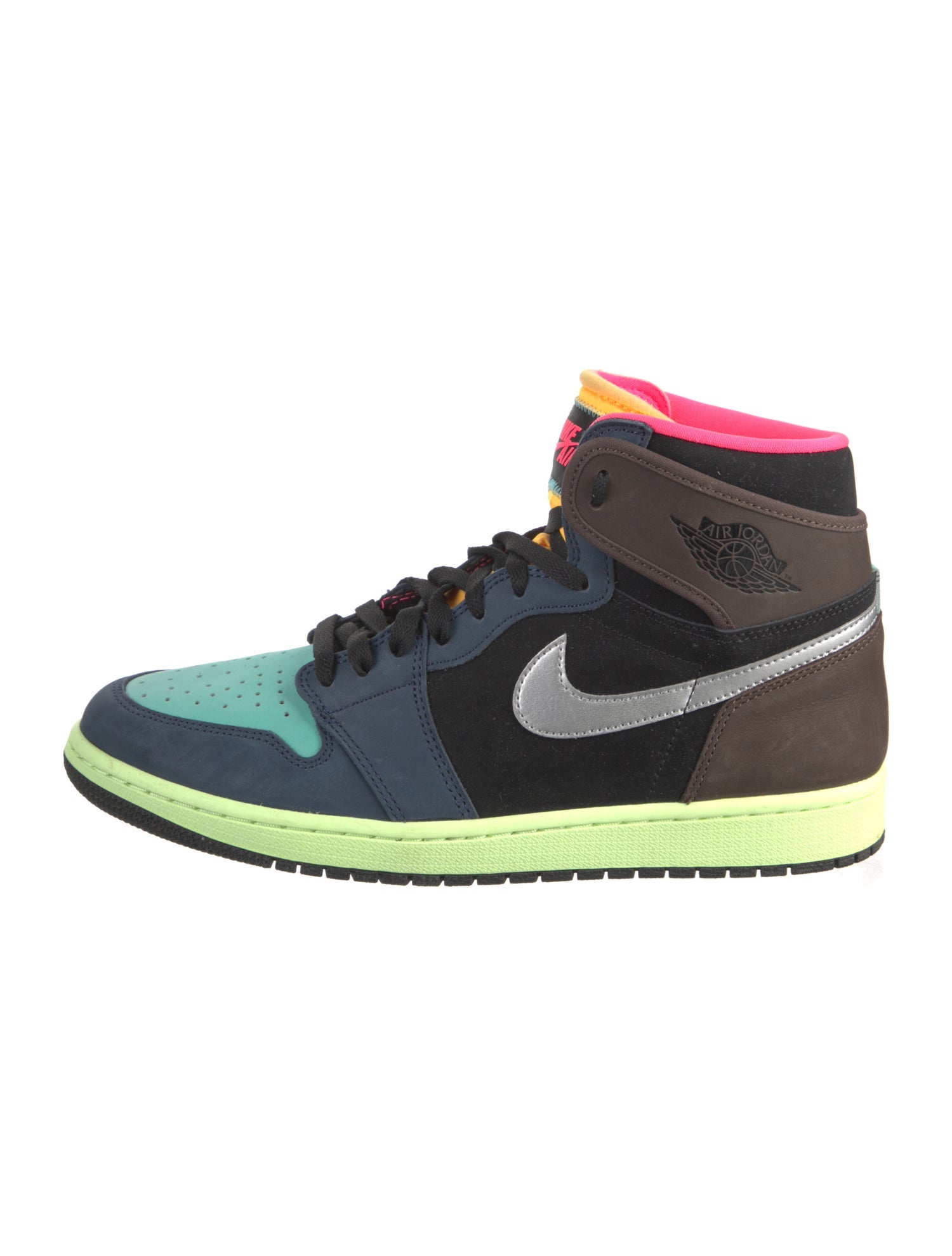 Jordan Suede Colorblock Pattern Sneakers