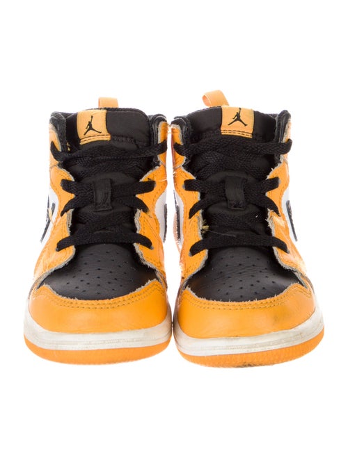 Jordan Kids' 1 Mid 'Taxi' (TD) Sneakers