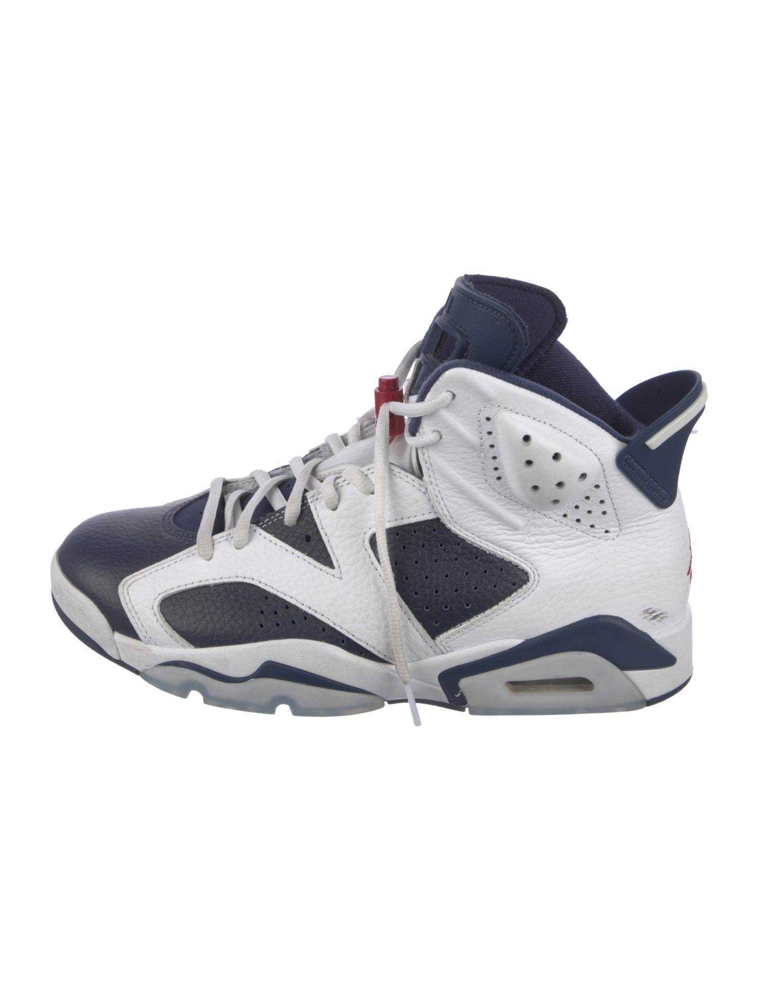 Jordan Leather Colorblock Pattern Athletic Sneakers