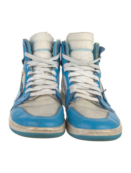 Off-White x Jordan 1 Retro High 'University Blue' Athletic Sneakers