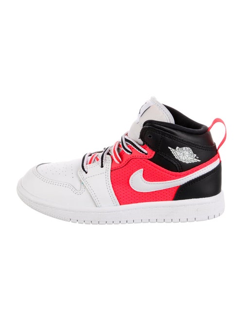Jordan 1 Mid SE Black Infrared 23 White High Top Sneaker