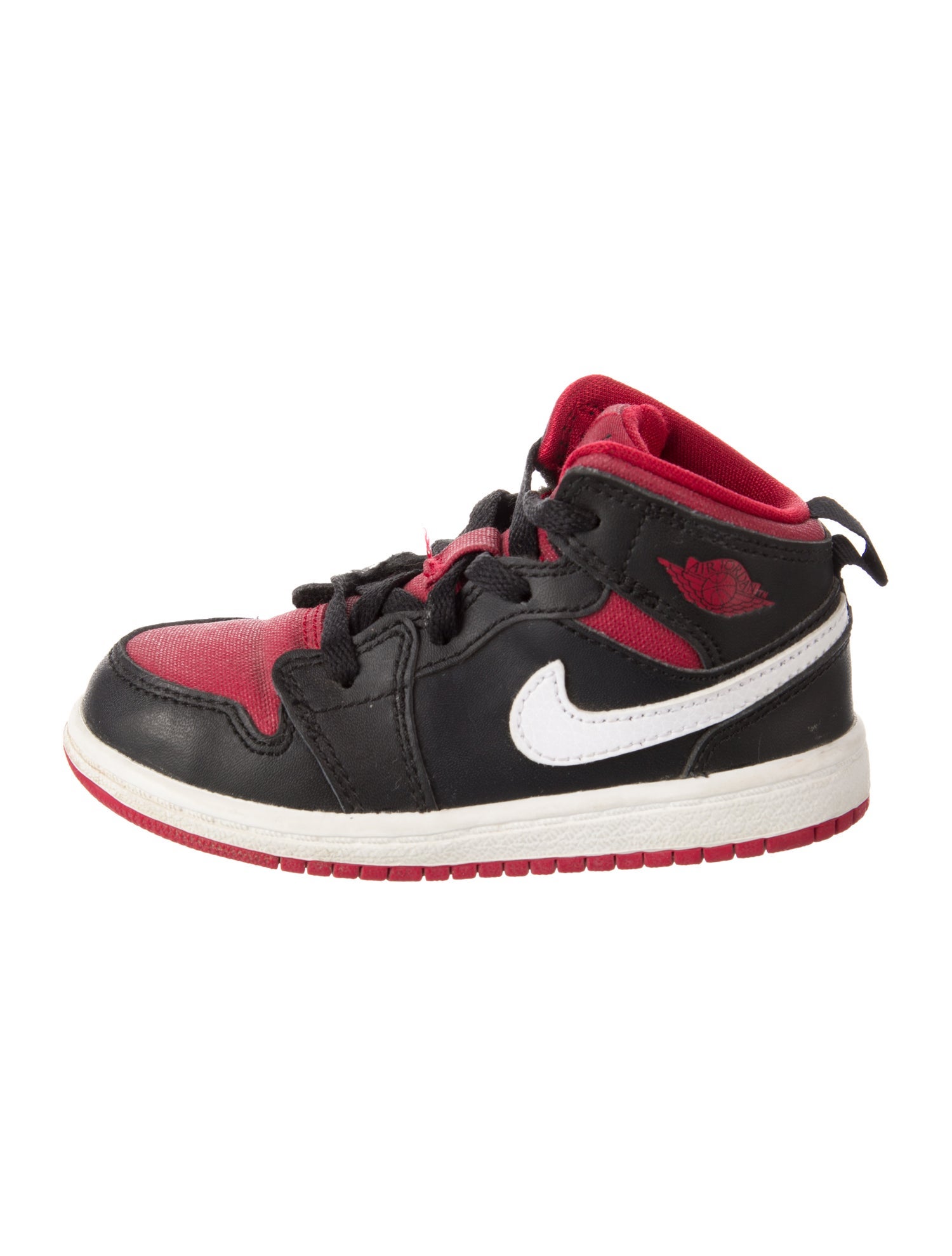 Jordan 1 Mid BT 'Black Gym Red' High Top Sneaker