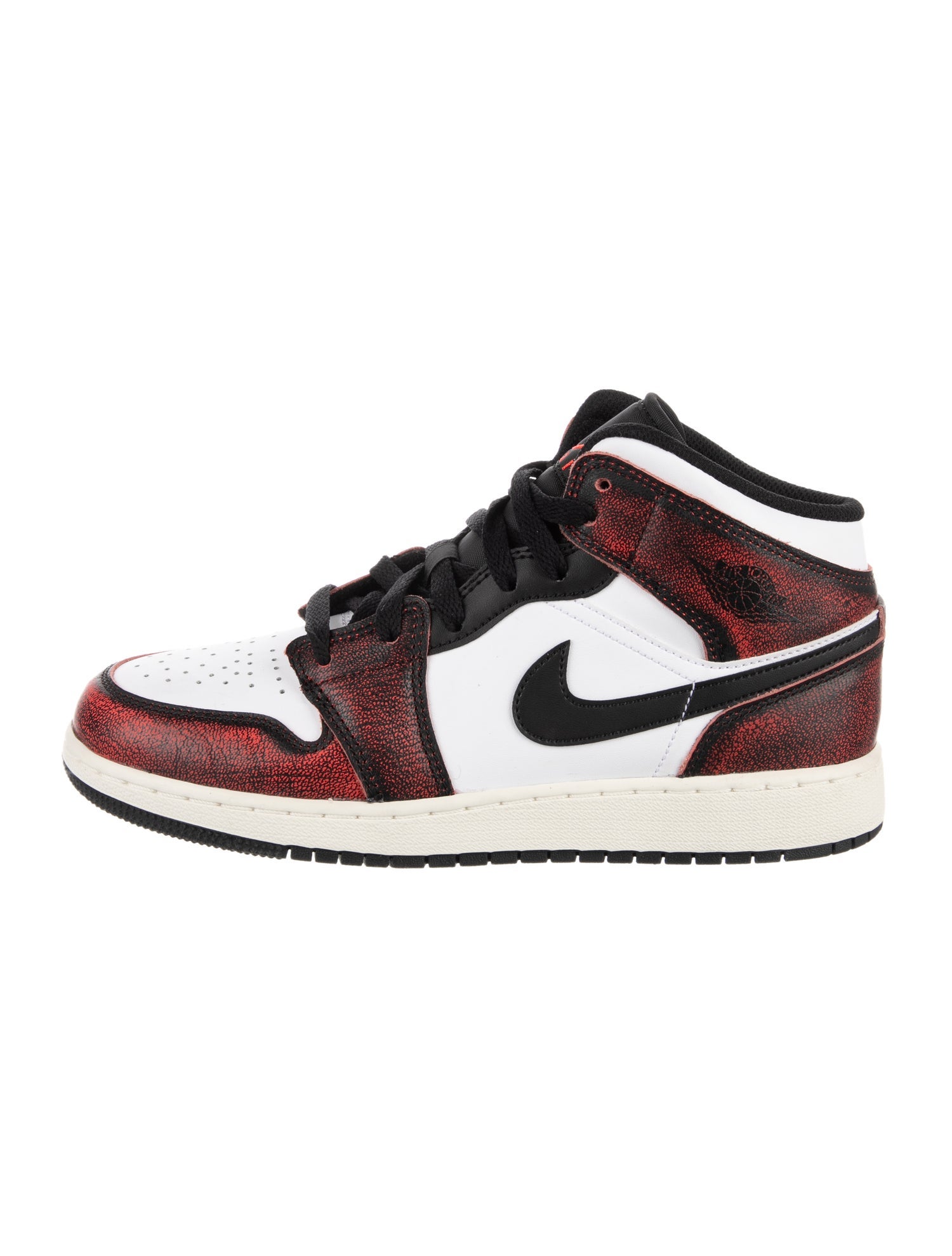 Jordan 1 Mid Wear-Away Chicago High Top Sneaker