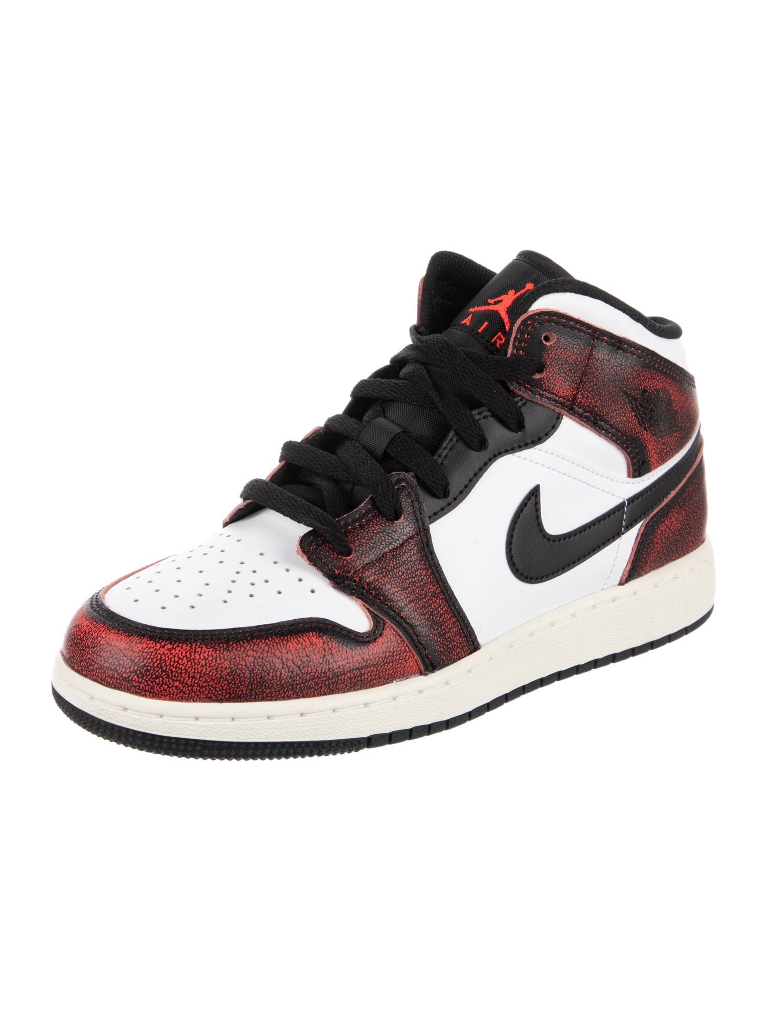 Jordan 1 Mid Wear-Away Chicago High Top Sneaker