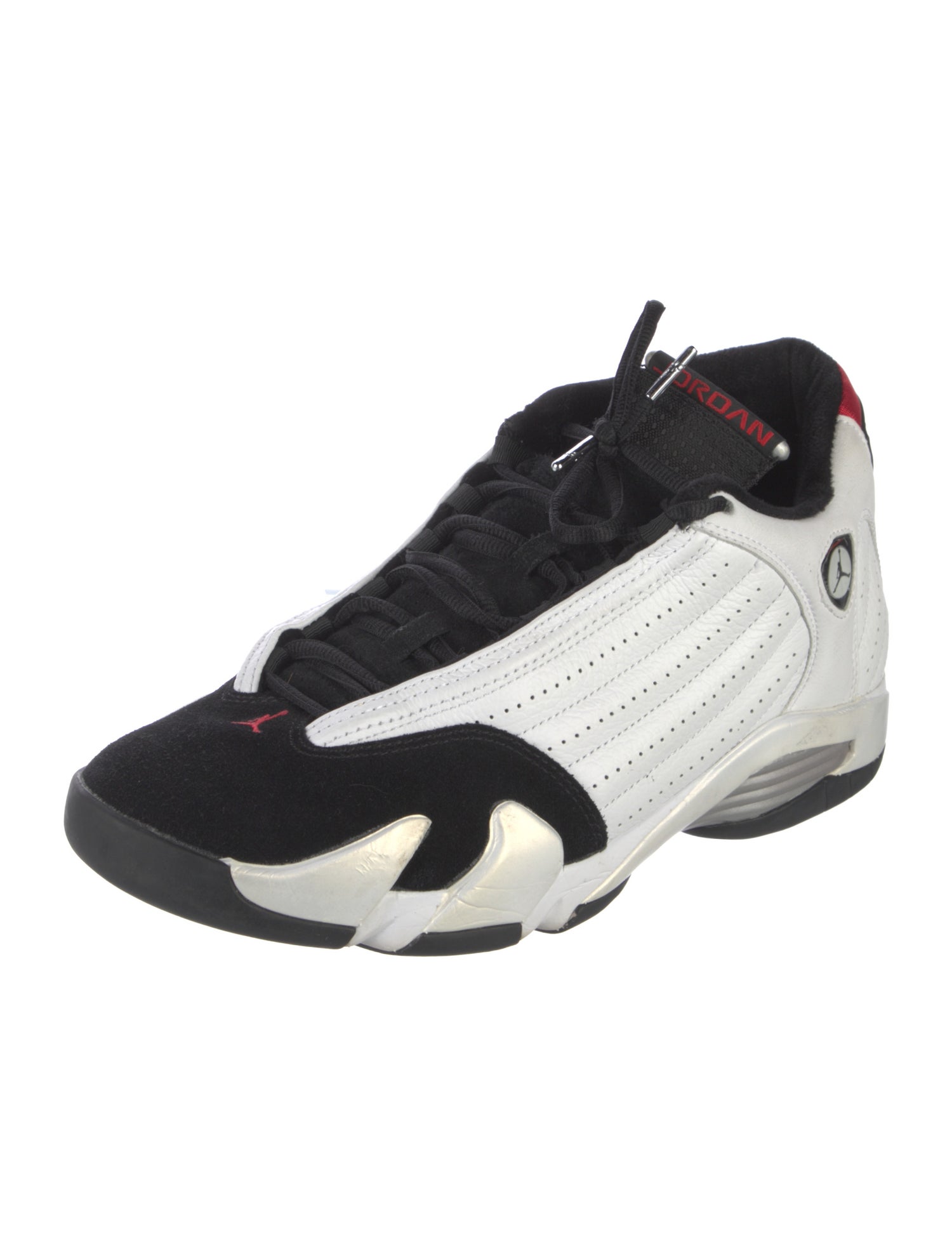 Jordan Leather Colorblock Pattern Sneakers