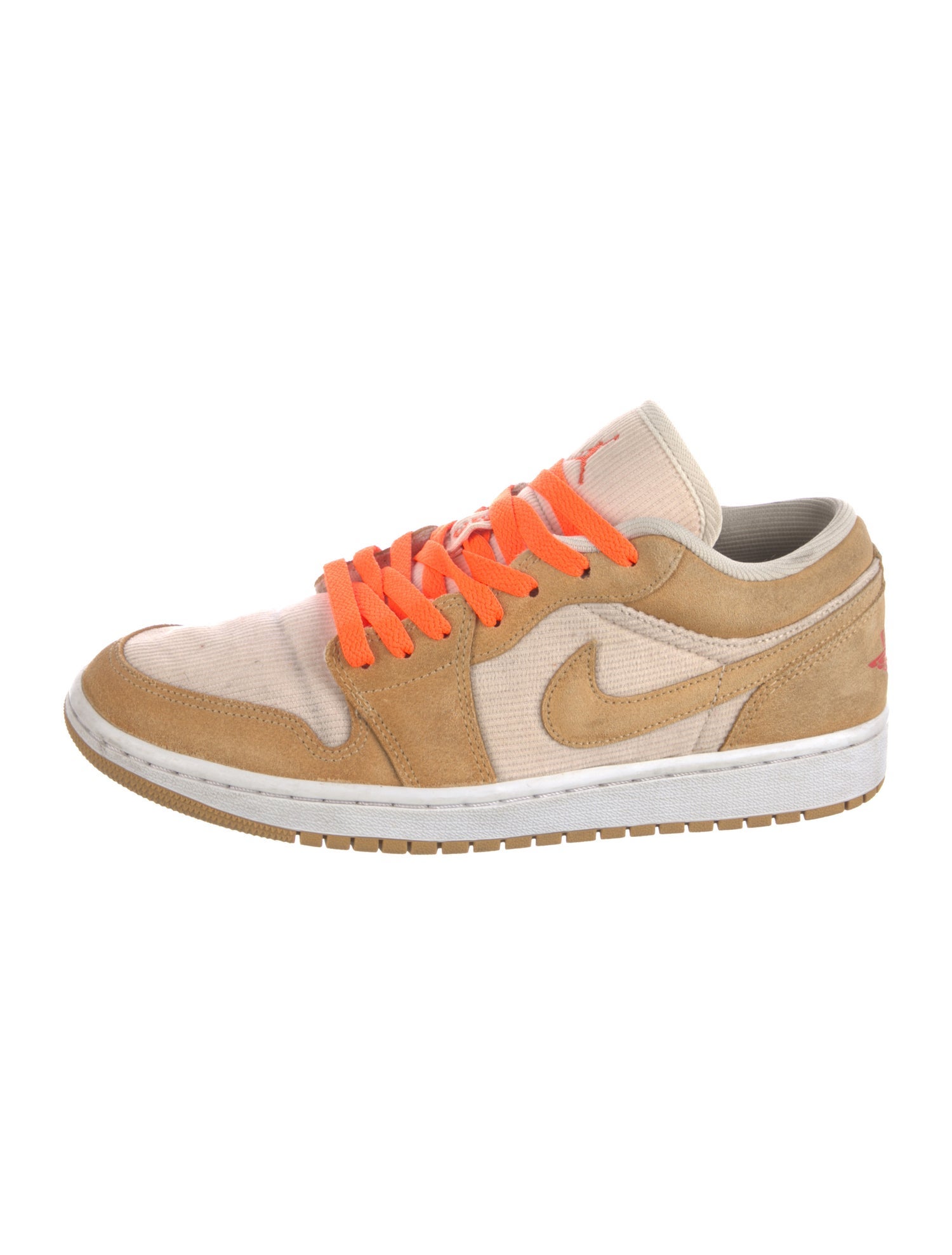 Jordan 1 Low SE Twine 'Orange Quartz Corduroy' Sneakers