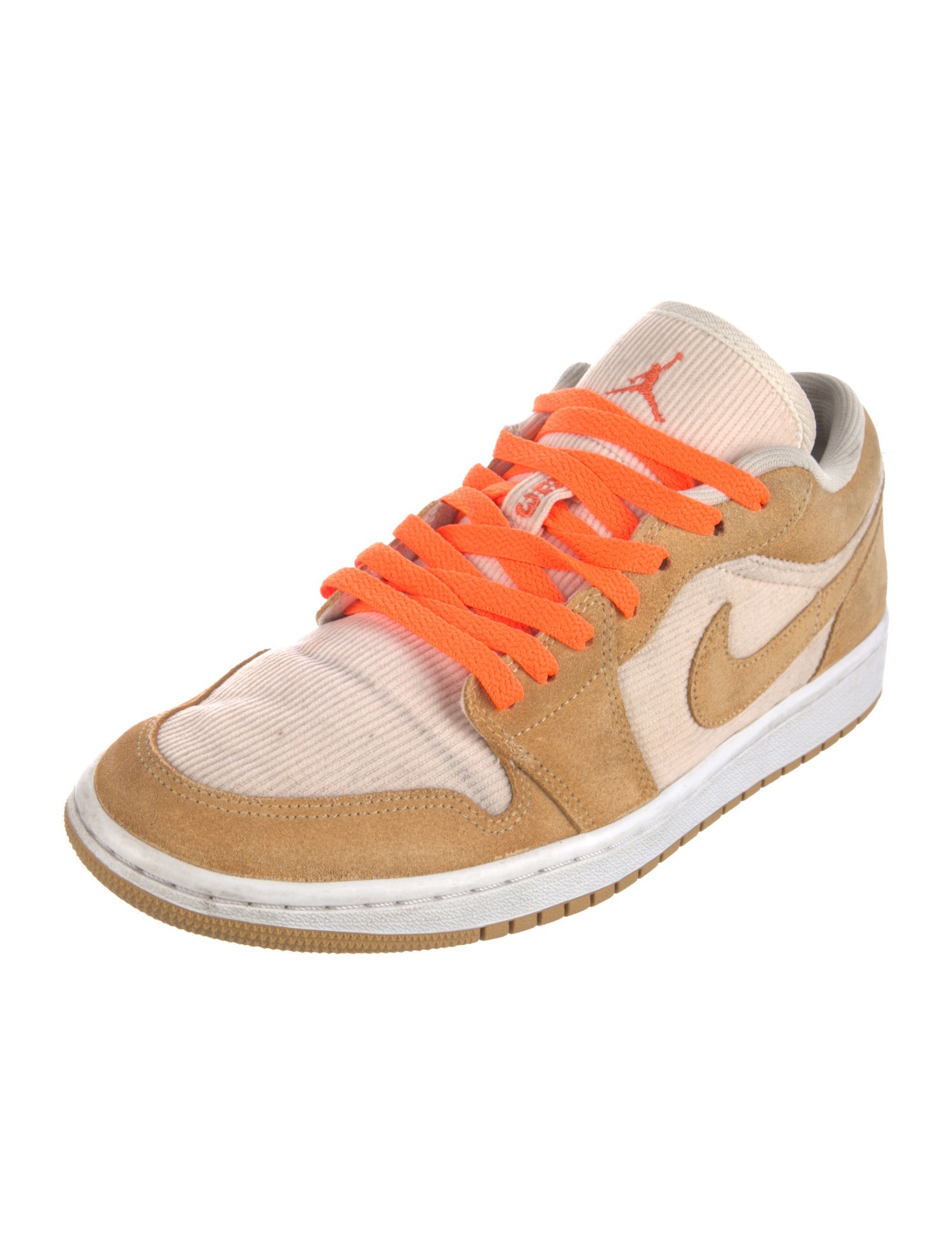 Jordan 1 Low SE Twine 'Orange Quartz Corduroy' Sneakers
