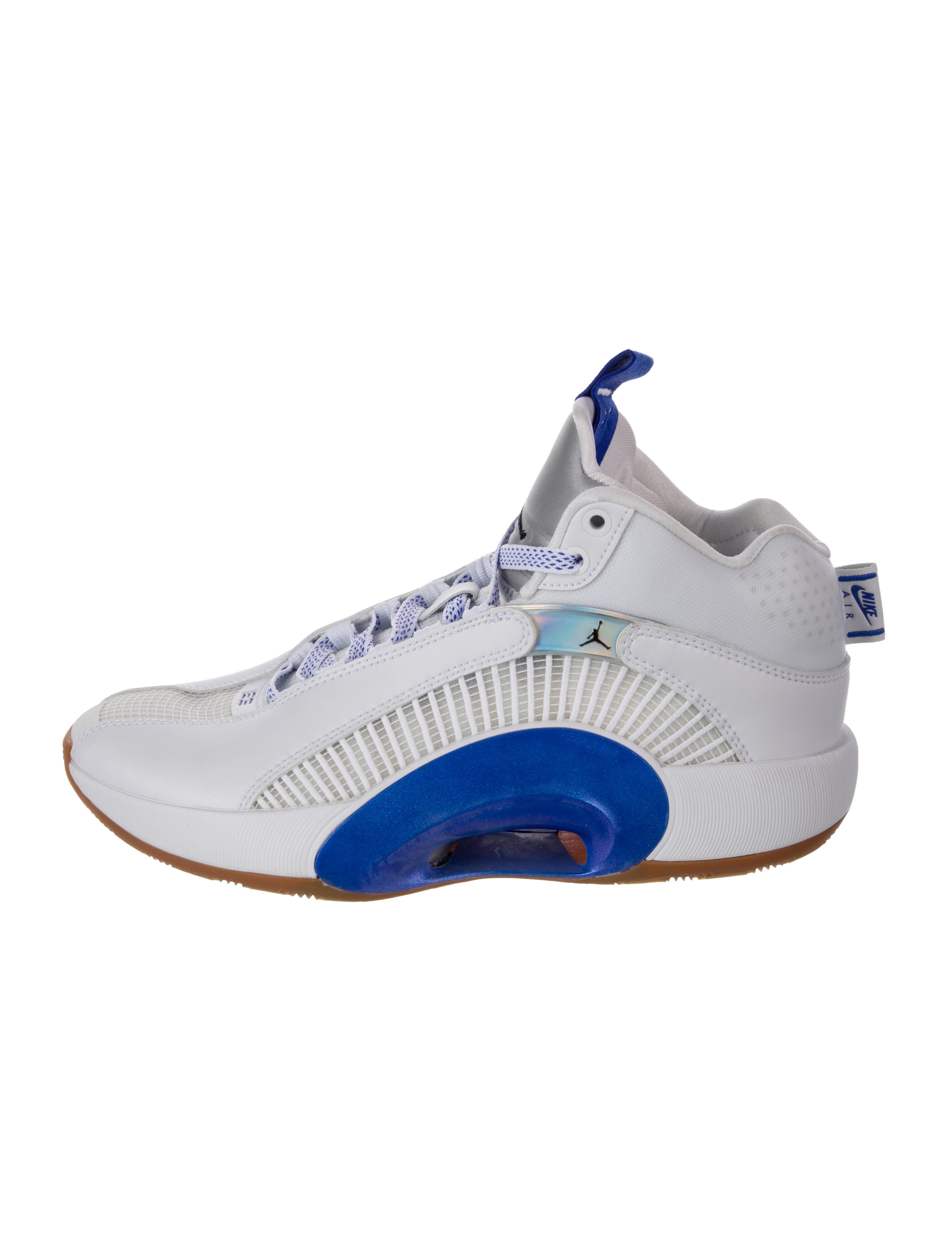 Jordan Leather Mesh Accents Athletic Sneakers