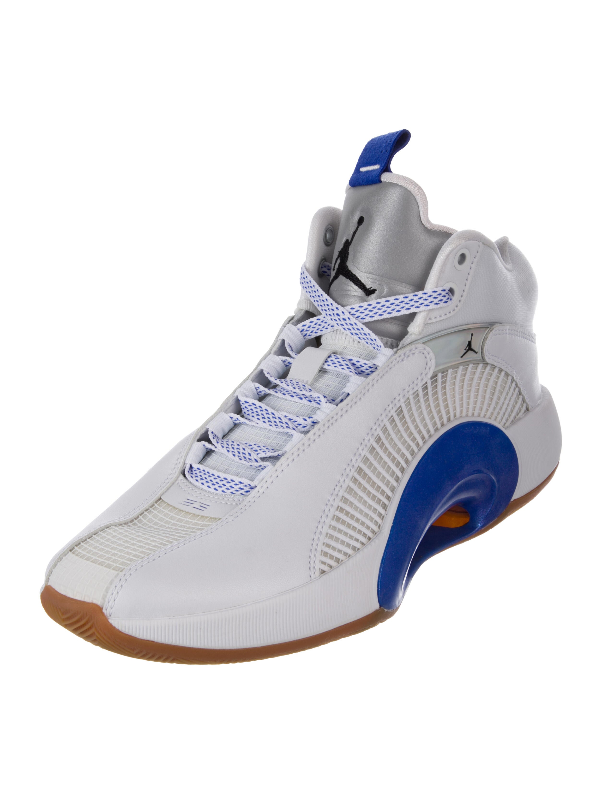 Jordan Leather Mesh Accents Athletic Sneakers