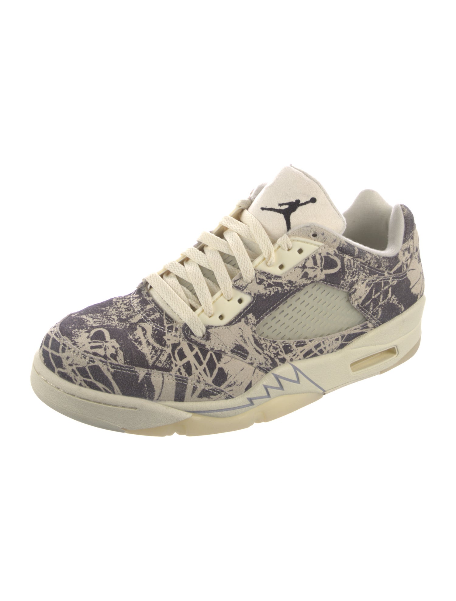 Jordan Suede Printed Athletic Sneakers