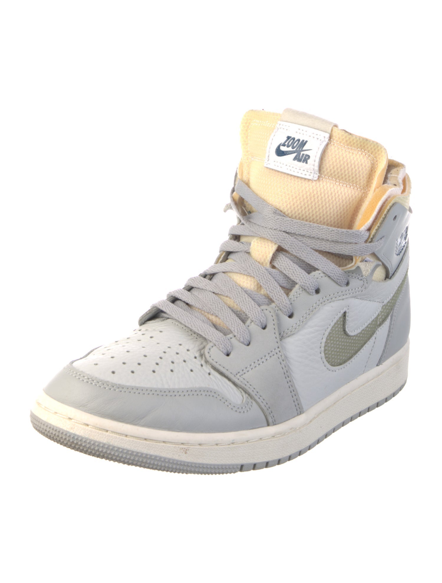 Jordan Leather Colorblock Pattern Sneakers