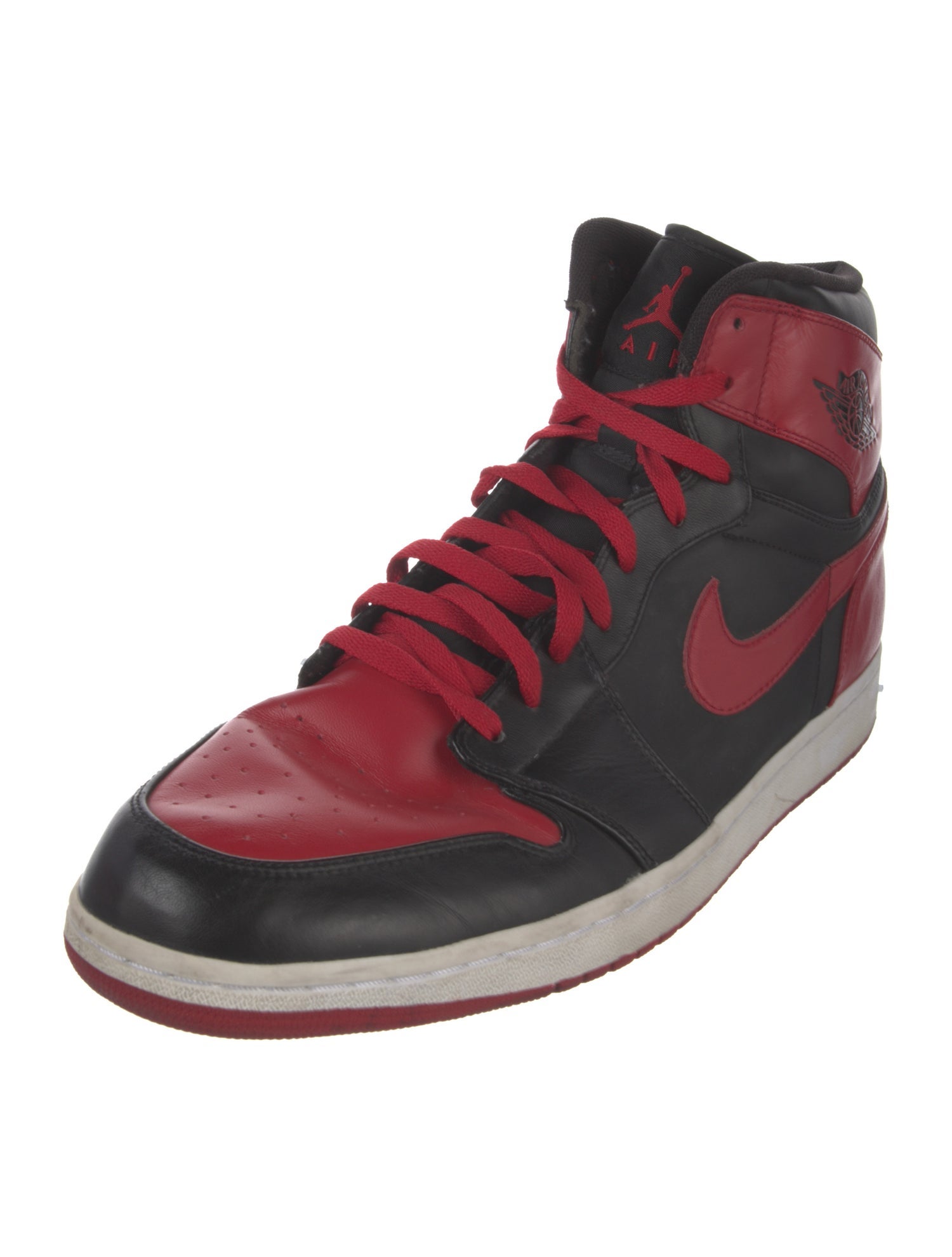 Jordan Leather Colorblock Pattern Sneakers
