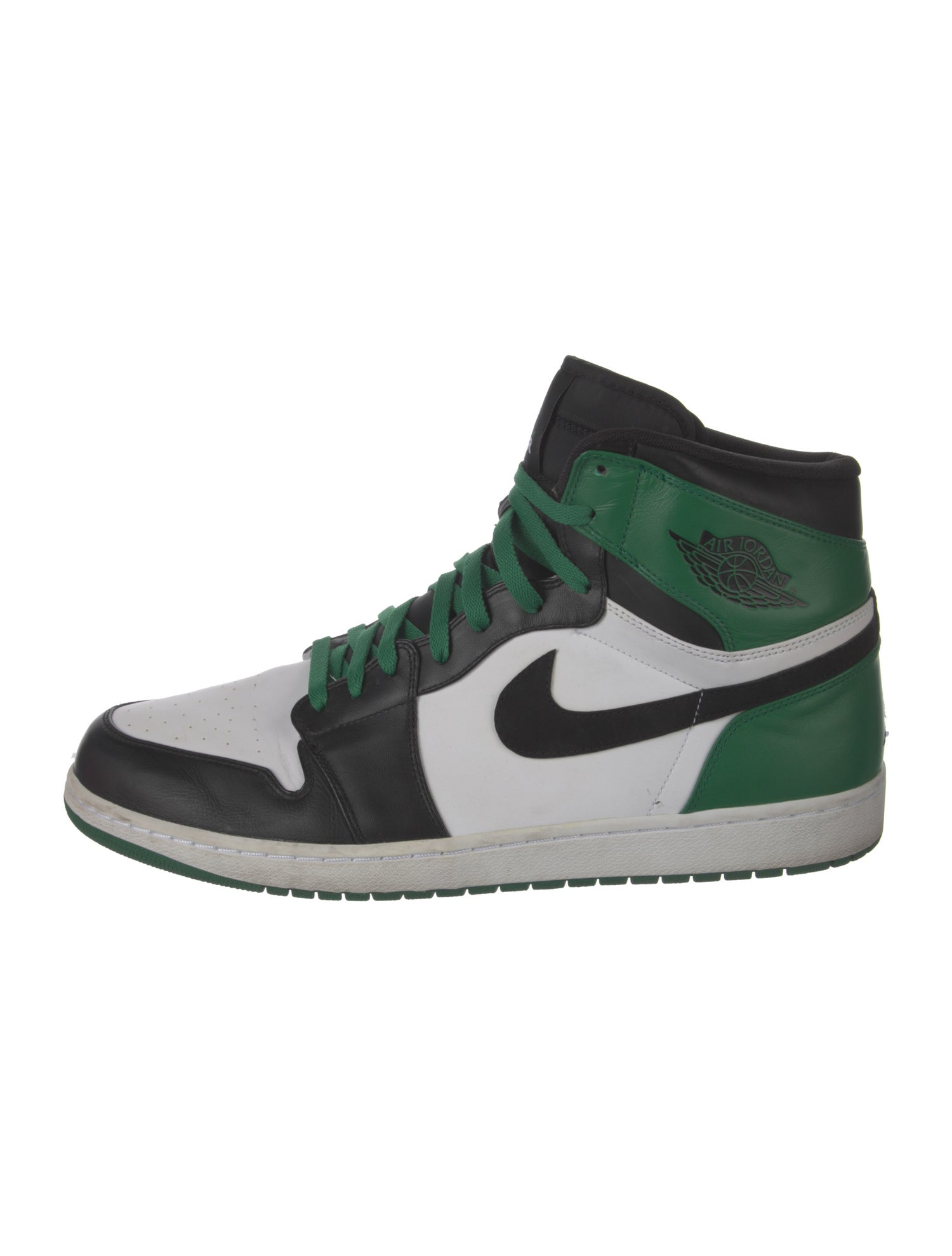 Jordan Leather Colorblock Pattern Athletic Sneakers