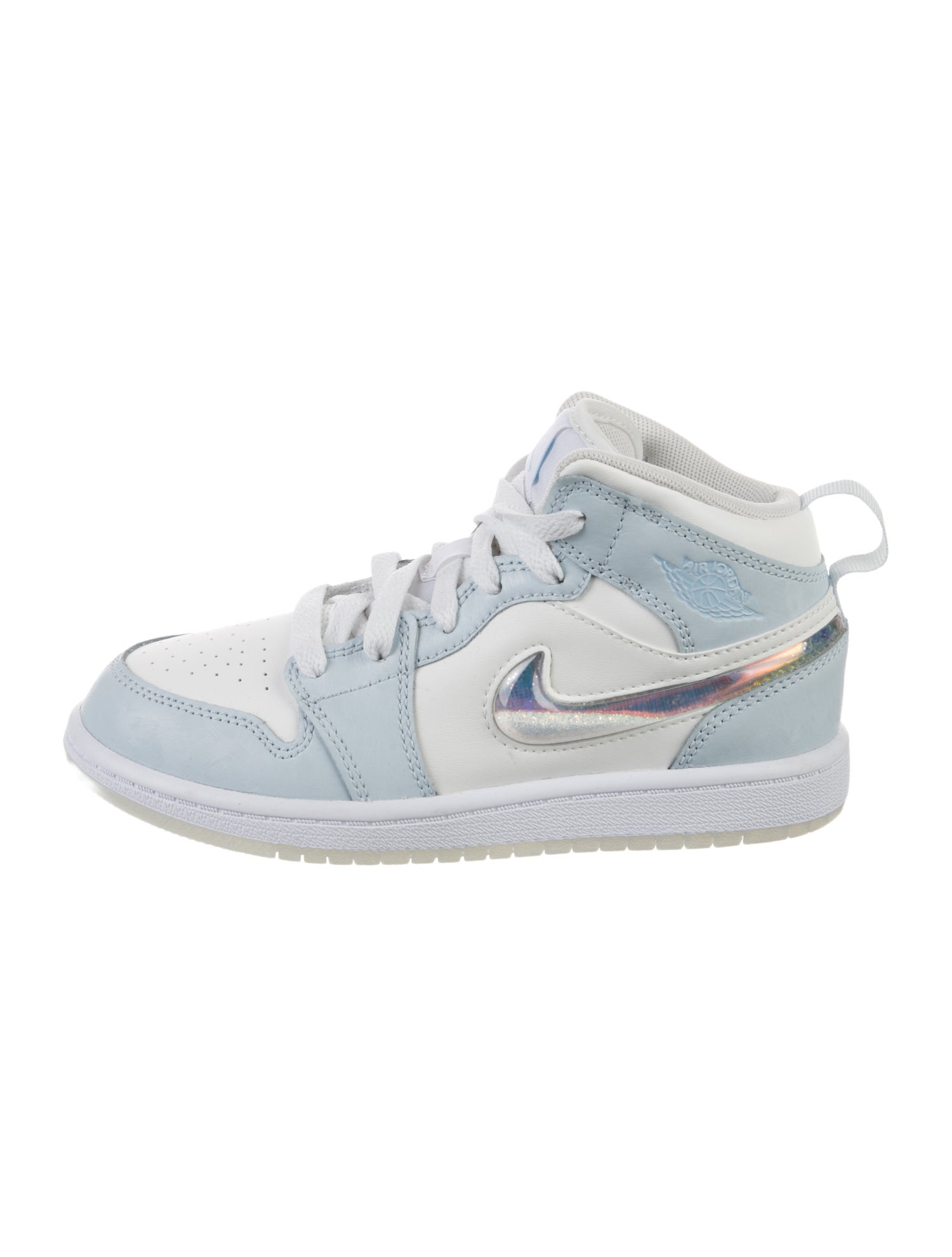 Jordan 1 Mid SE PS 'Glitter Swoosh' High Sneaker