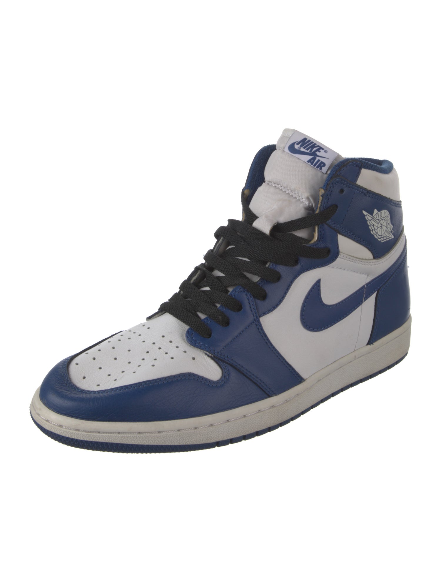 Jordan Leather Colorblock Pattern Sneakers