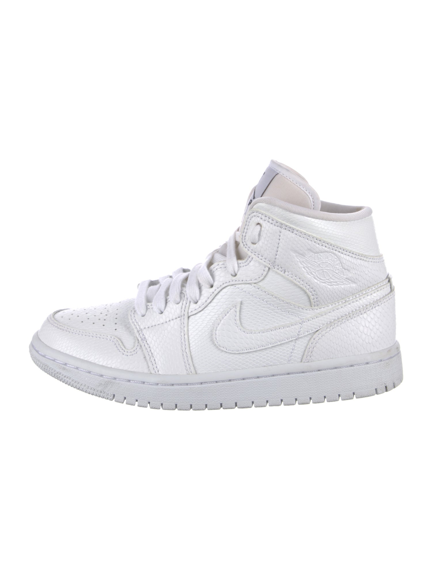 Jordan 1 Mid 'White Snakeskin' Sneakers