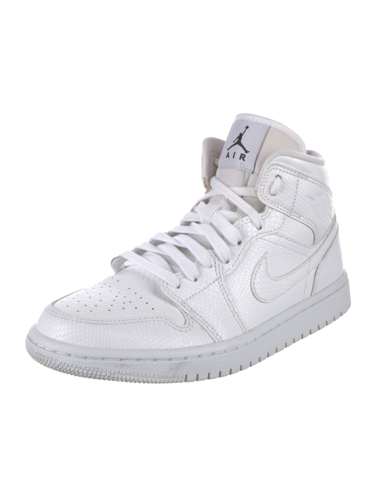 Jordan 1 Mid 'White Snakeskin' Sneakers