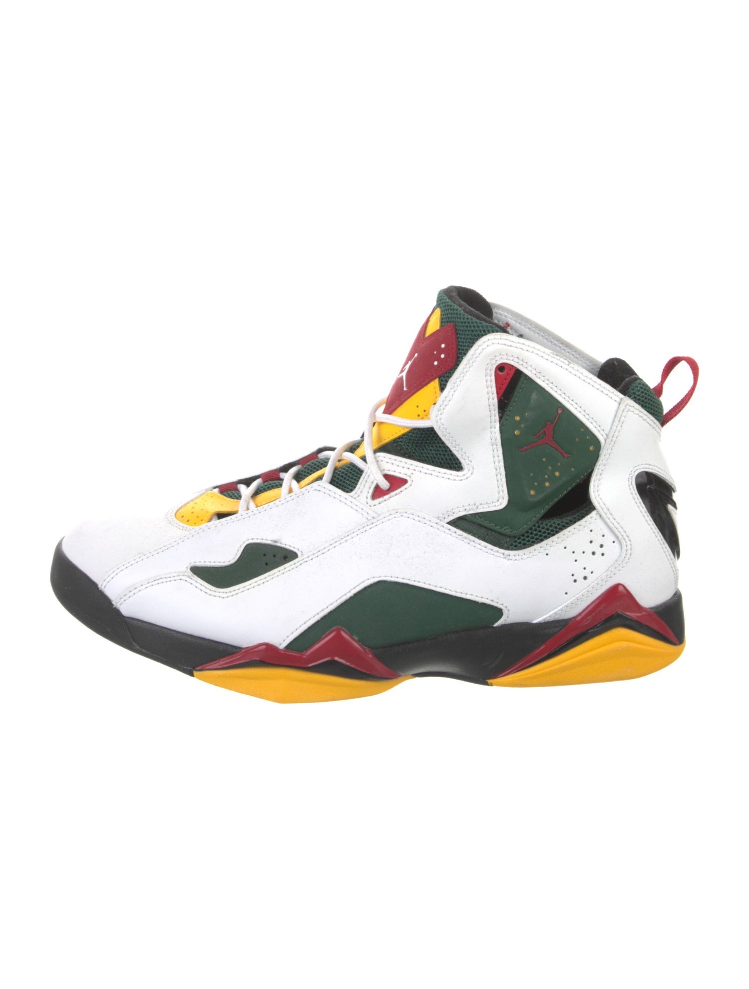 Jordan Leather Colorblock Pattern Sneakers