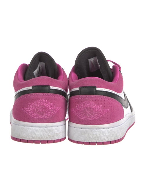Jordan 1 Low Black Active Fuchsia Sneakers
