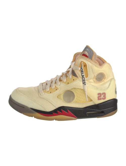 Off-White x Jordan 5 Retro 'Sail' Sneakers