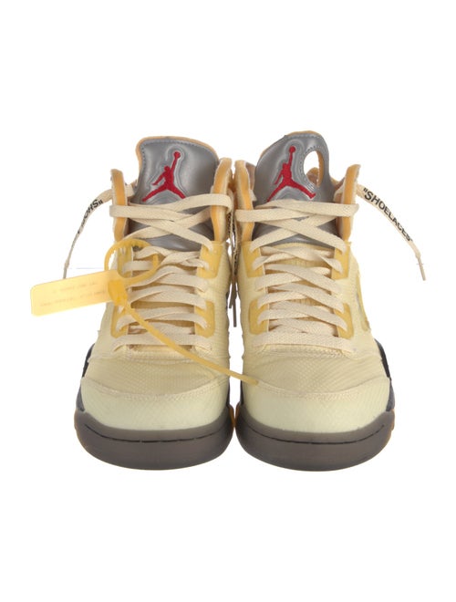 Off-White x Jordan 5 Retro 'Sail' Sneakers