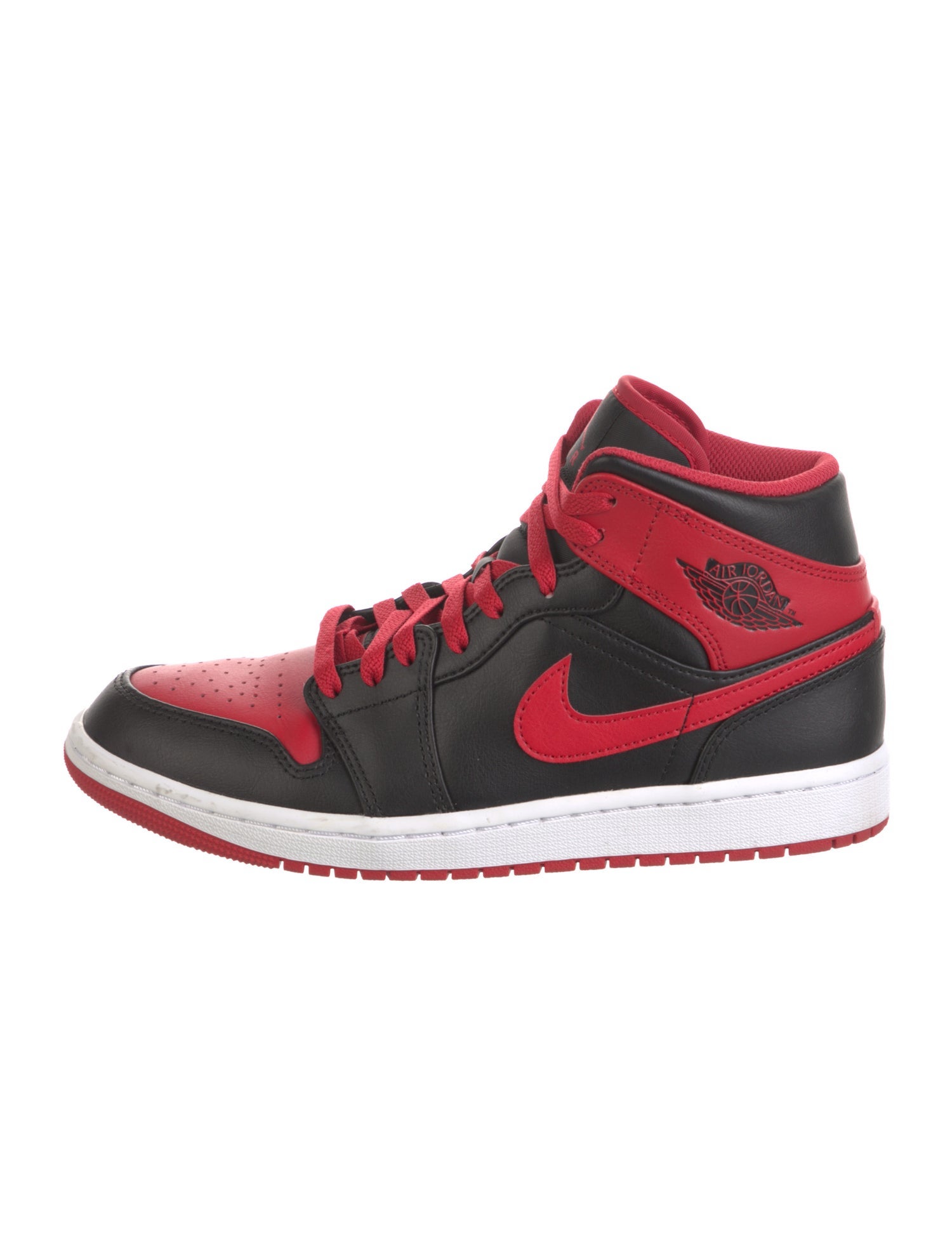 Jordan Leather Colorblock Pattern Athletic Sneakers