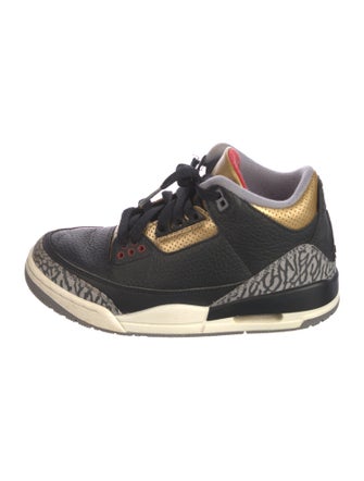 Jordan 3 Retro 'Black Cement Gold' (W) Wedge Sneakers