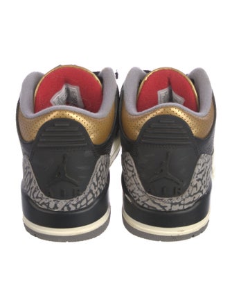Jordan 3 Retro 'Black Cement Gold' (W) Wedge Sneakers