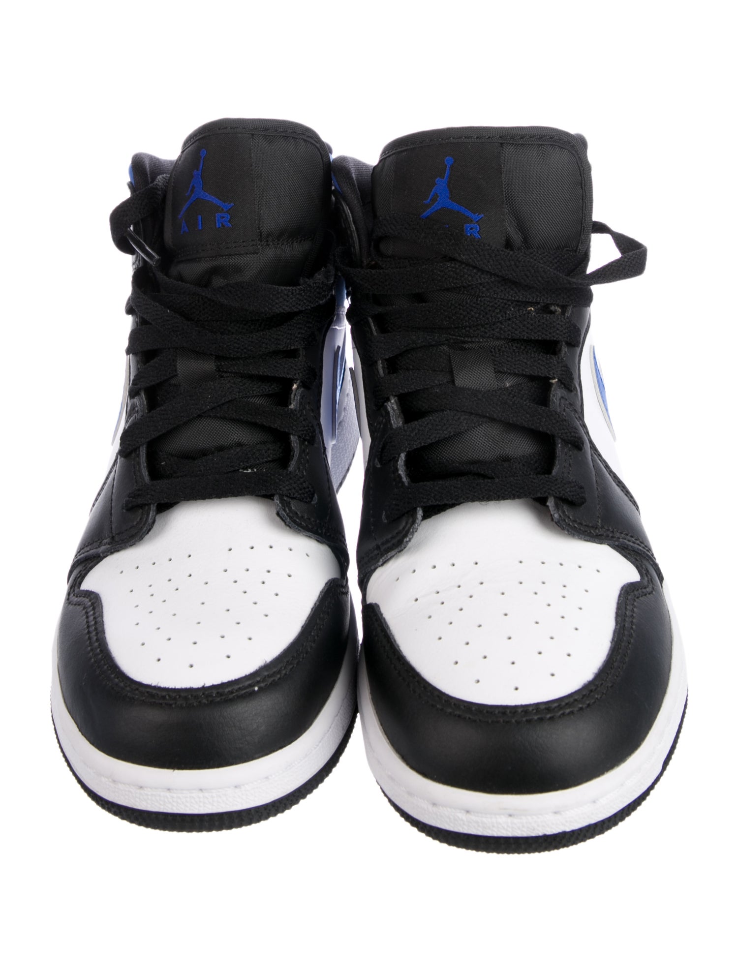 Jordan 1 Mid White Black Racer Blue (GS)