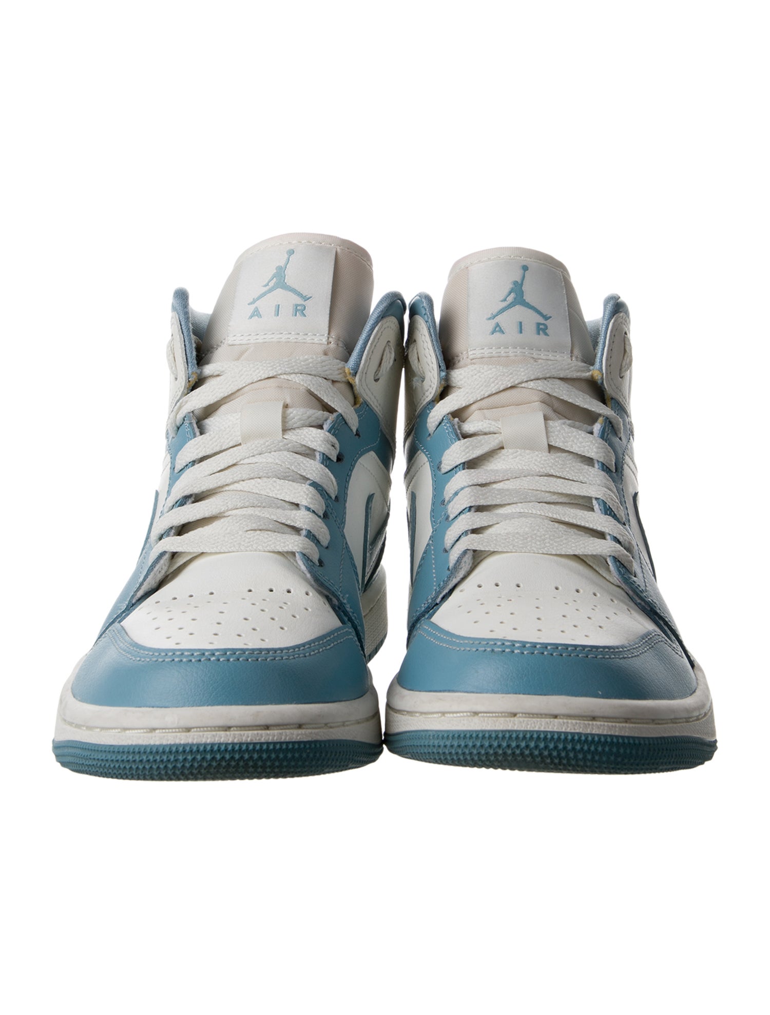 Jordan Leather Colorblock Pattern Athletic Sneakers