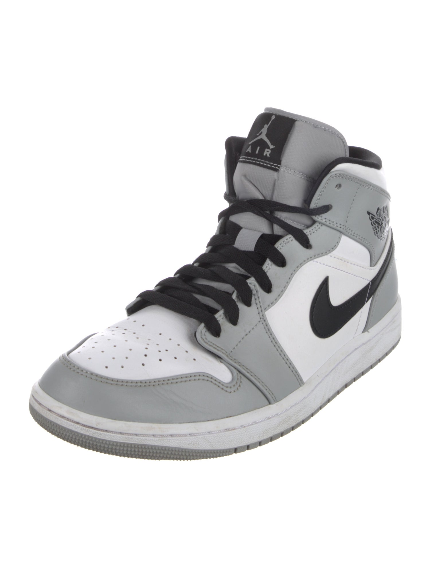 Jordan Leather Colorblock Pattern Sneakers