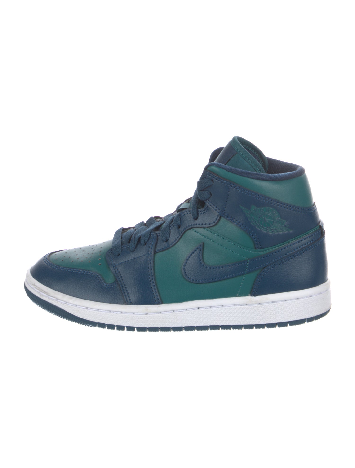 Jordan 1 Mid Teal French Blue Sneakers