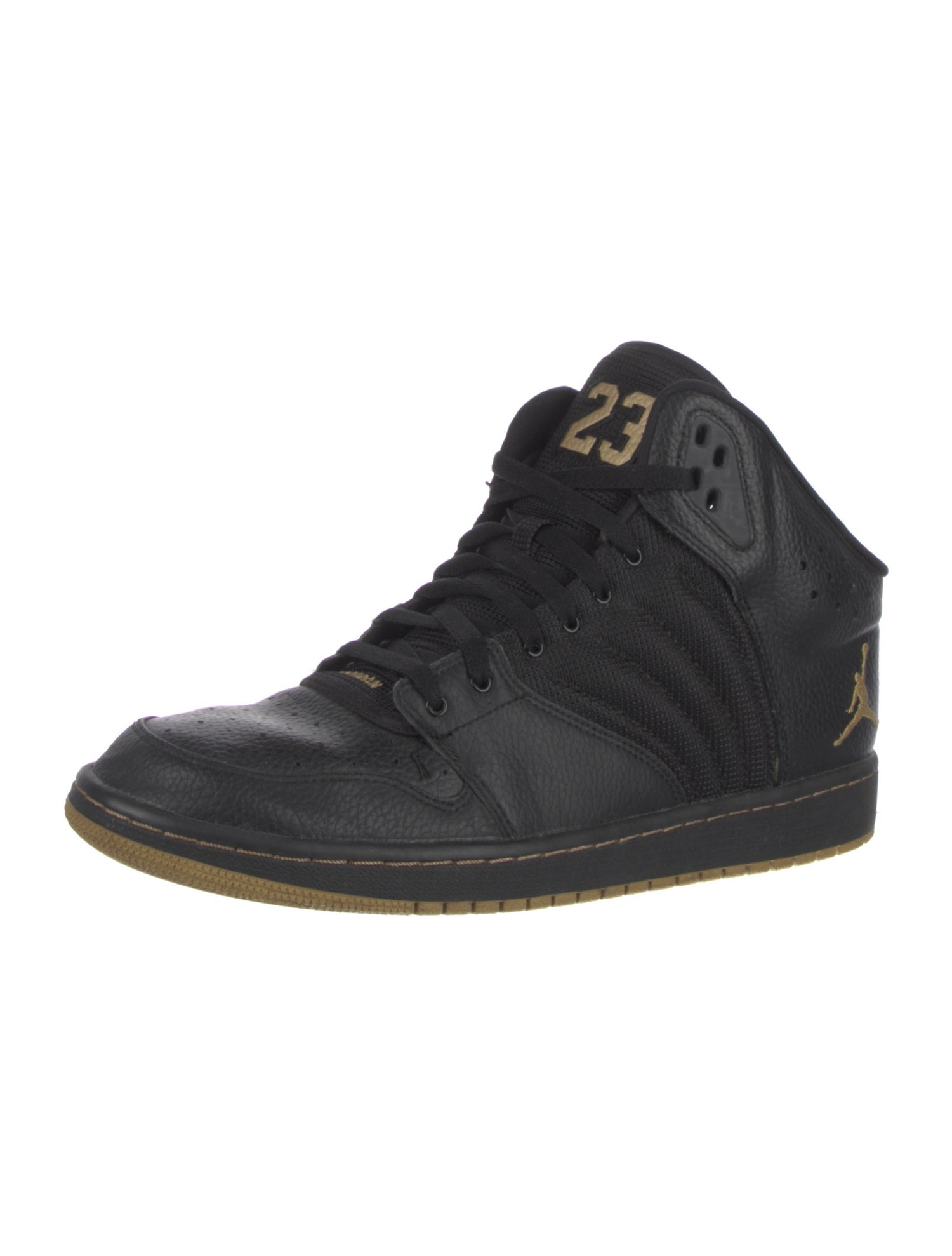 Jordan 1 Flight 4 Premium Black Gold Sneakers