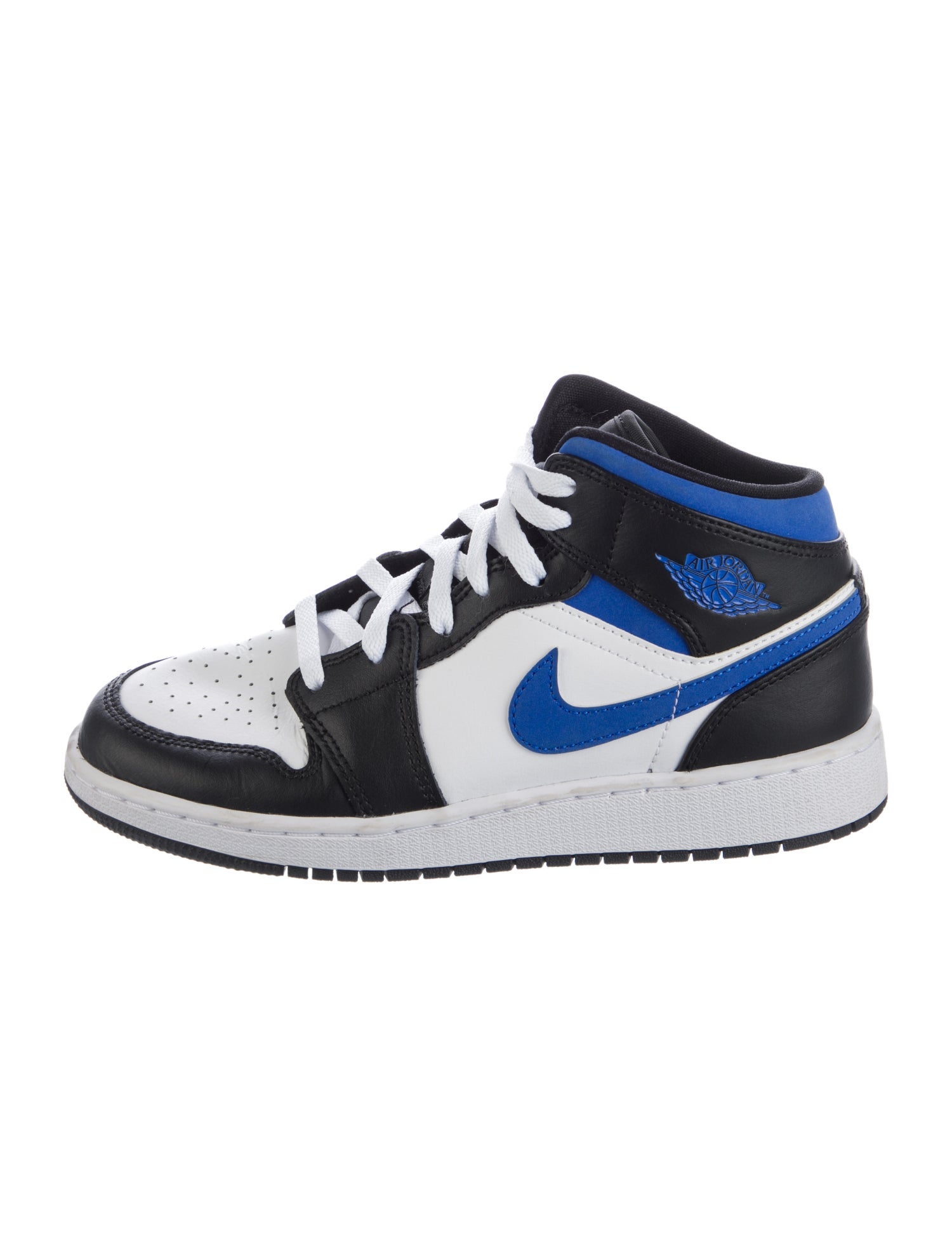 Jordan 1 Mid 'White Black Racer Blue' (GS) Sneakers