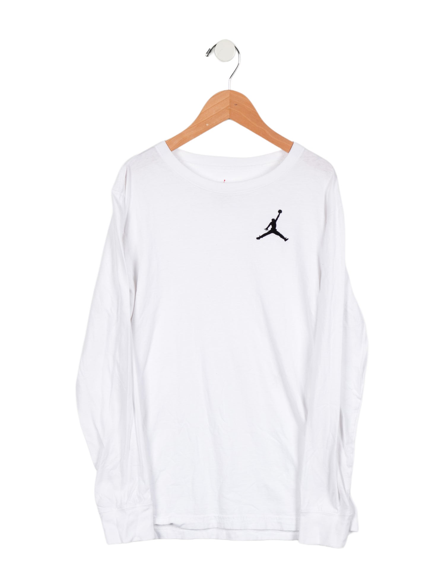 Jordan Kids' Logo Embroidered Long Sleeve Shirt