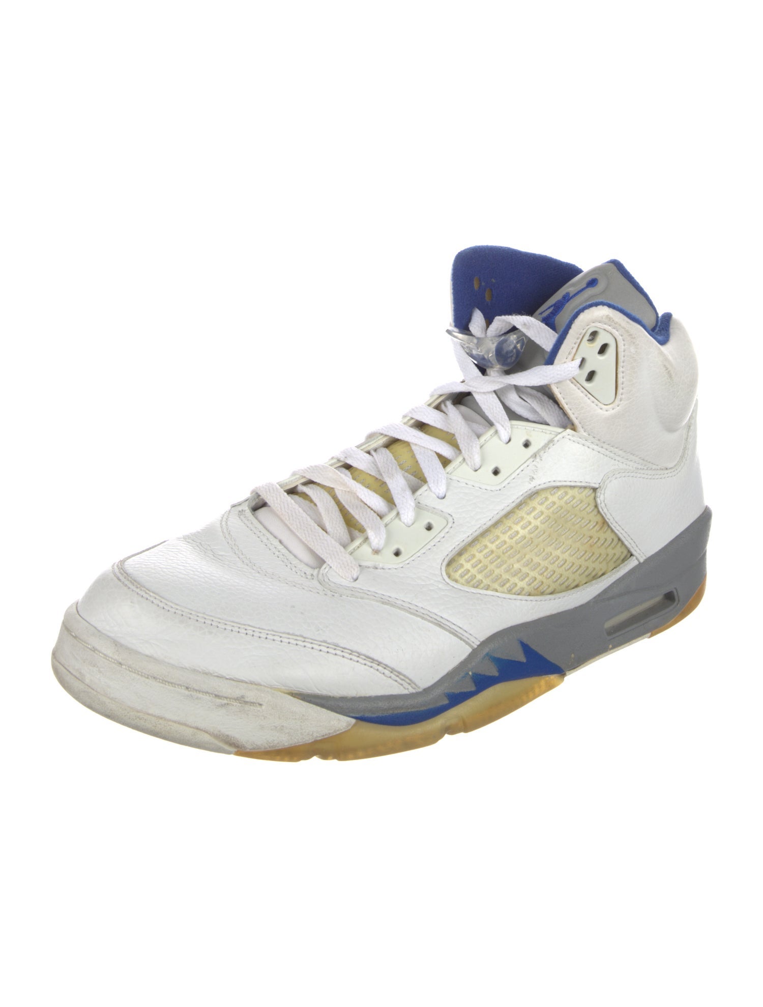 Jordan Leather Colorblock Pattern Sneakers