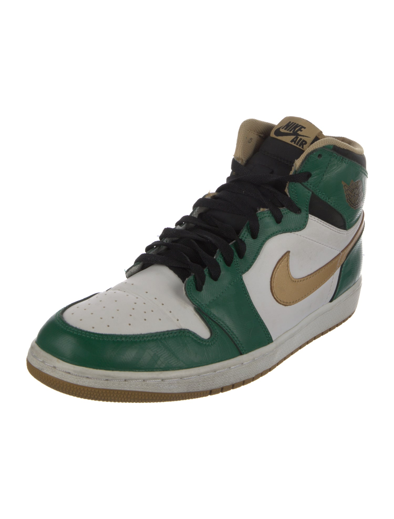 Jordan Leather Colorblock Pattern Sneakers