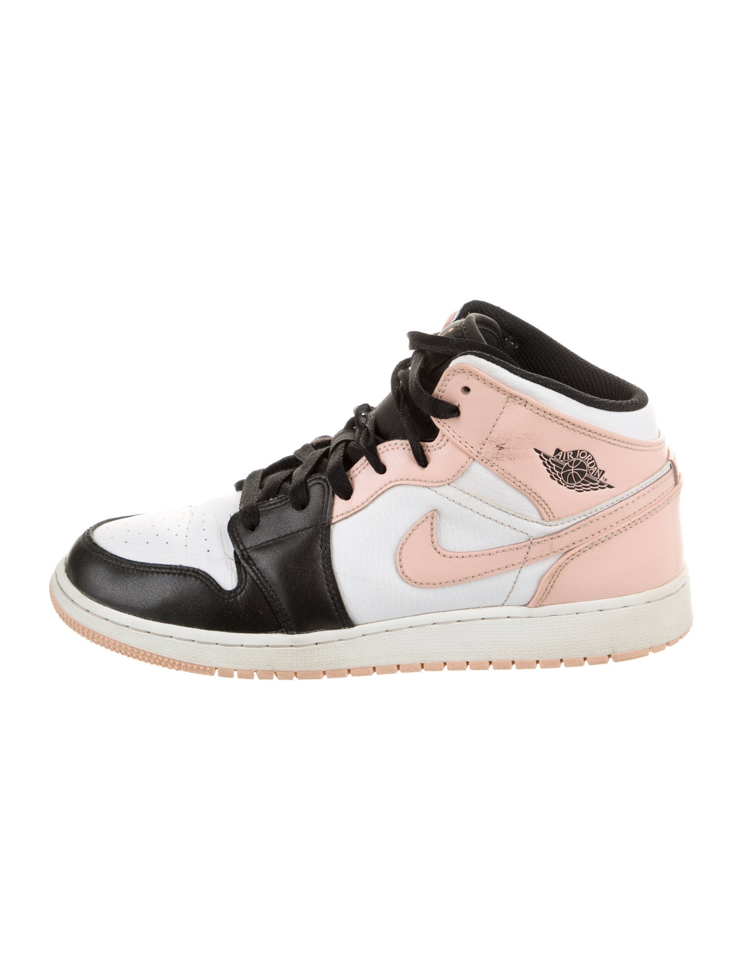 Jordan Kids' 1 Mid 'Arctic Orange Black Toe' (GS) Sneakers