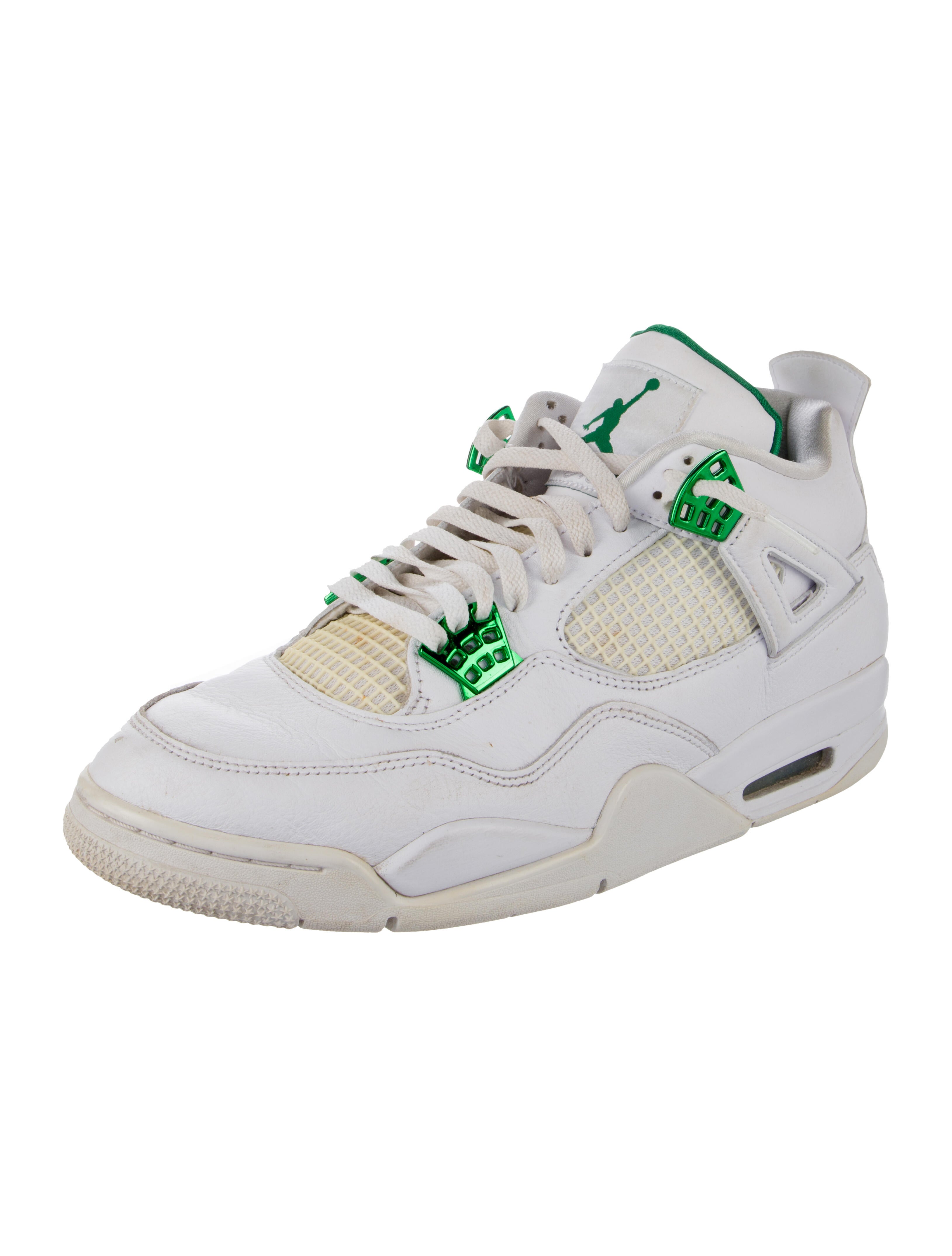 Jordan 4 Retro Metallic Green Sneakers