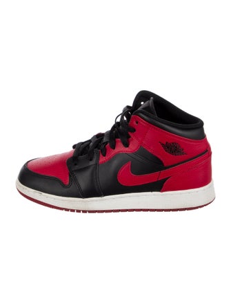 Jordan Boys' 1 Red And Black Sneakers