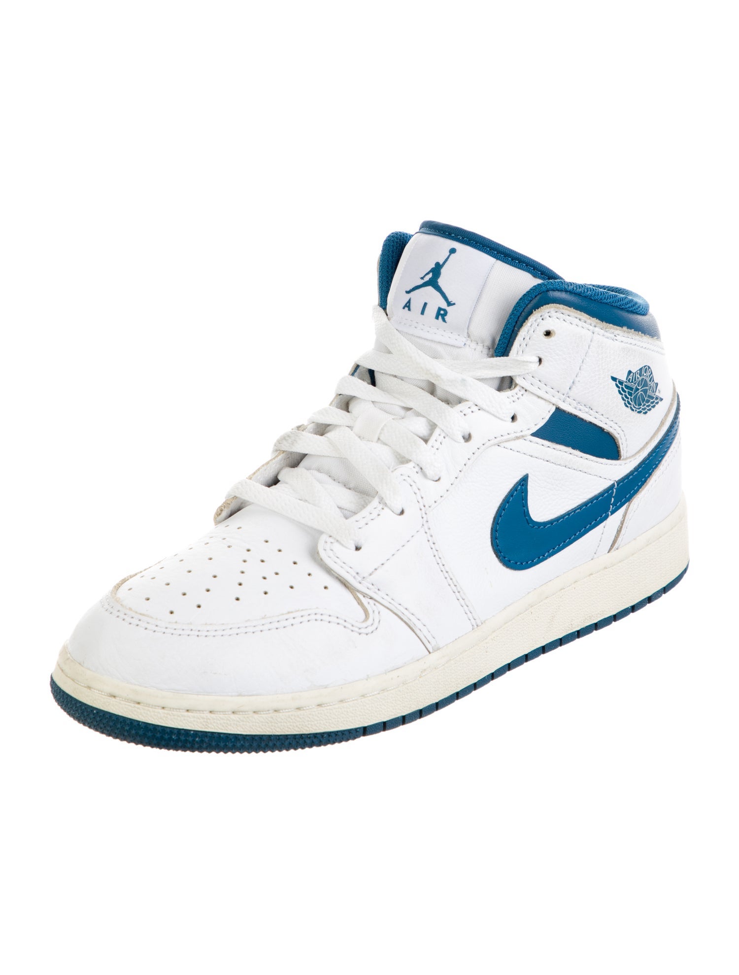 Jordan Kids' 1 Mid SE 'Industrial Blue' (GS) Sneakers