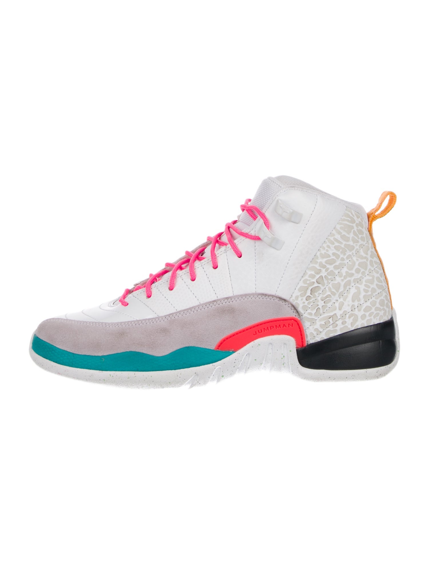 Jordan Kids' 12 Retro 'White Vapor Green' (GS) Sneakers