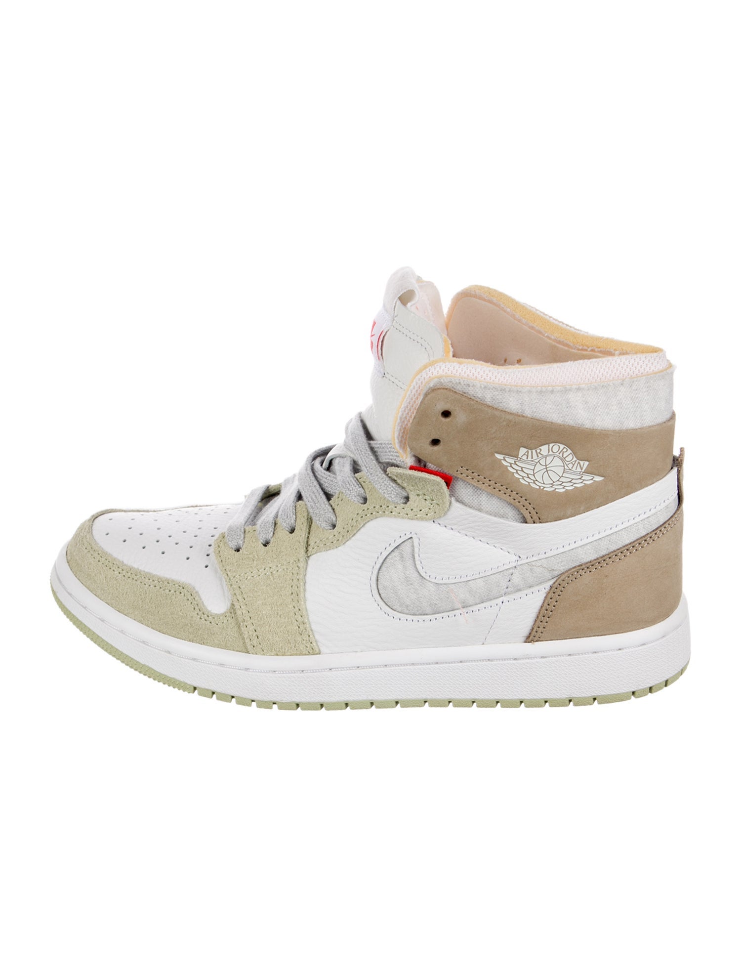 Jordan Leather Colorblock Pattern Athletic Sneakers